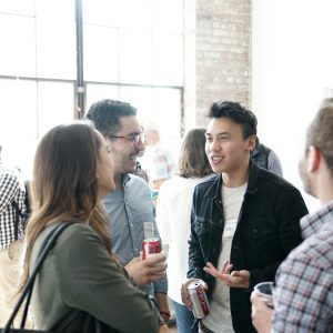 people gathering in room